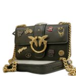 mini love leather bag with studs