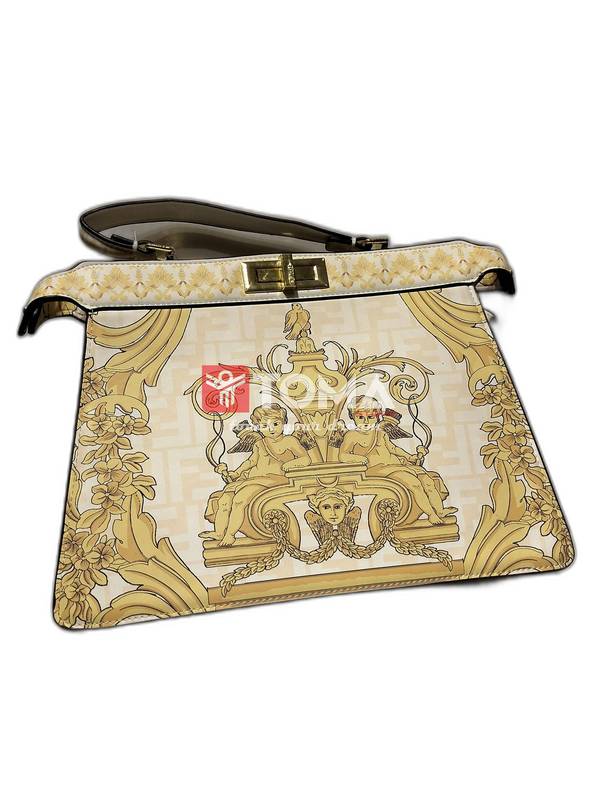 1252 fendi and versace peekabo soft medium leather bag - Image 1