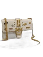 love pins leather bag