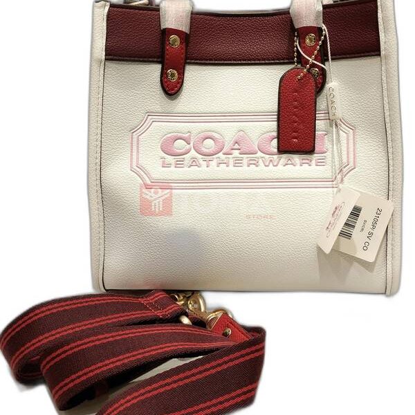 FIELD TOTE 22 IN COLOR BLOCK WITH COACH BADGE