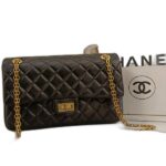 AGED CALFSKIN GOLD-TONE METAL