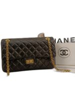 AGED CALFSKIN GOLD-TONE METAL