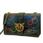leather messenger bag love icon streer art love