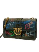 leather messenger bag love icon streer art love