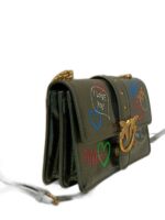 leather messenger bag love icon streer art love - Image 2