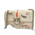 leather love graffiti bag
