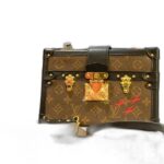 monogram petite malle v black