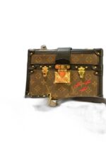 monogram petite malle v black