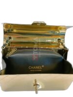 GOLD TONE QUILTED HAMMERED METAL MINI BAG - Image 4