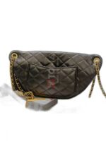 BLACK QUILTED LAMBSKIN LMITATION PEARLS PARIS - Image 2