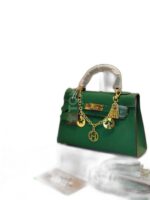 mini leather kelly bag