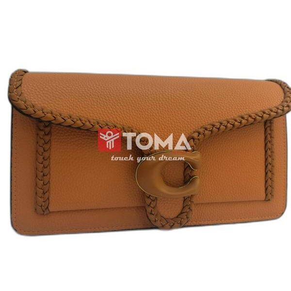 BRAIDED LEATHER TRIM TABBY CHAIN