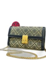 ALL OVER MONOGRAM PATTERN CLUTCH BAG
