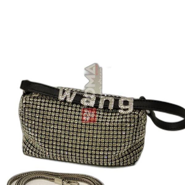 SPARKLING RHINESTONE BUCKET BAG