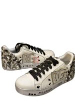 dolce gabbana white silver crystal logo portofino - Image 2