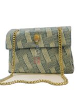 LARGE DENIM KENSINGTON BAG