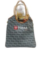 lvy denim canvas tote bag