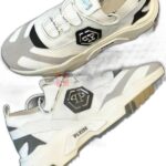 philipp plein predator panelled low top white