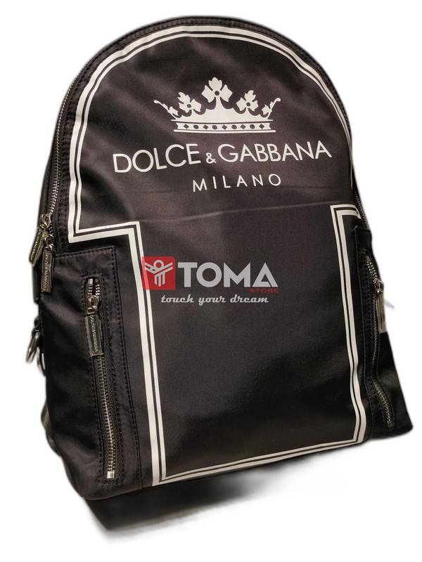 3545 naylon backpack with dolce and gabbana milano print - Image 1