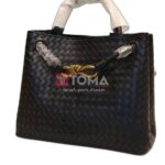 andiano small leather tote bag