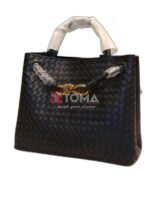 andiano small leather tote bag