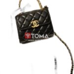 mini flap bag with top handel