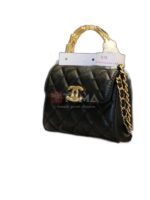 mini flap bag with top handel - Image 2