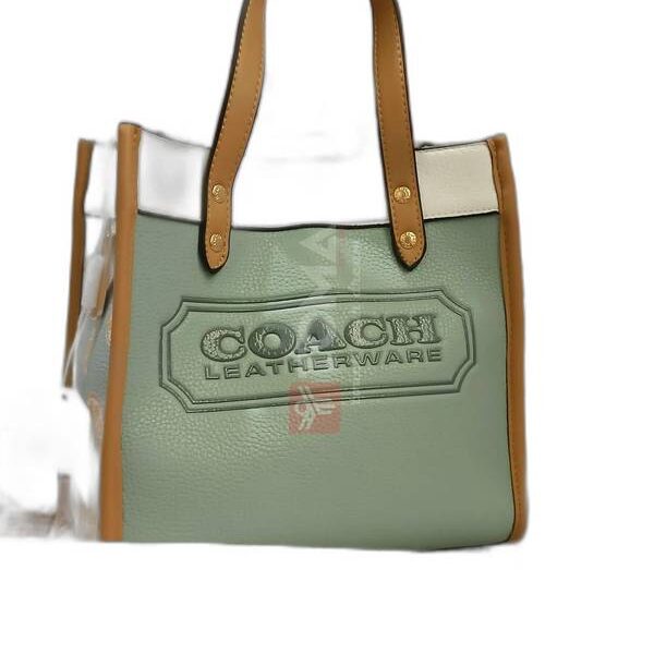 FIELD TOTE 22 IN COLOR BLOCK WITH COACH BADGE