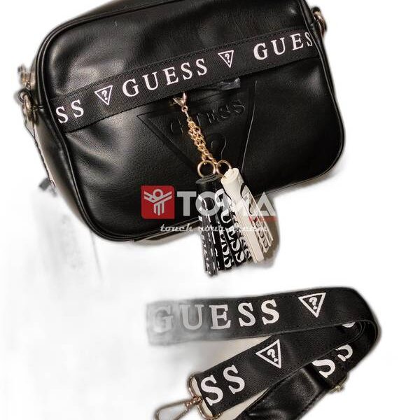 CROSS BAG WITH LEATHER STRAP