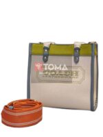 FIELD TOTE 22 IN COLOR BLOCK WITH COACH BADGE