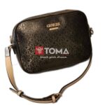 CROSS AND SHOULDER BAG WITH METAL STRAP