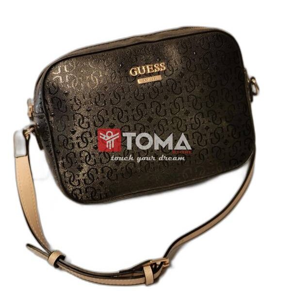 CROSS AND SHOULDER BAG WITH METAL STRAP