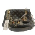 CROSS AND SHOULDER BAG WITH LEATHER STRAP