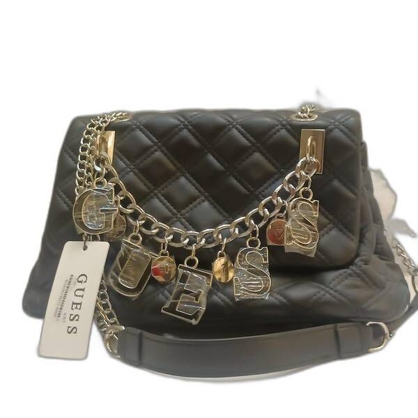 CROSS AND SHOULDER BAG WITH LEATHER STRAP