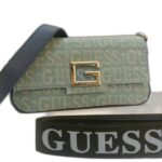 shoulder and cross bag with metal strap