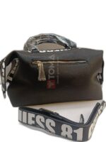 SHOULDER AND CROSS BAG WITH LEATHER STRAP - Image 3