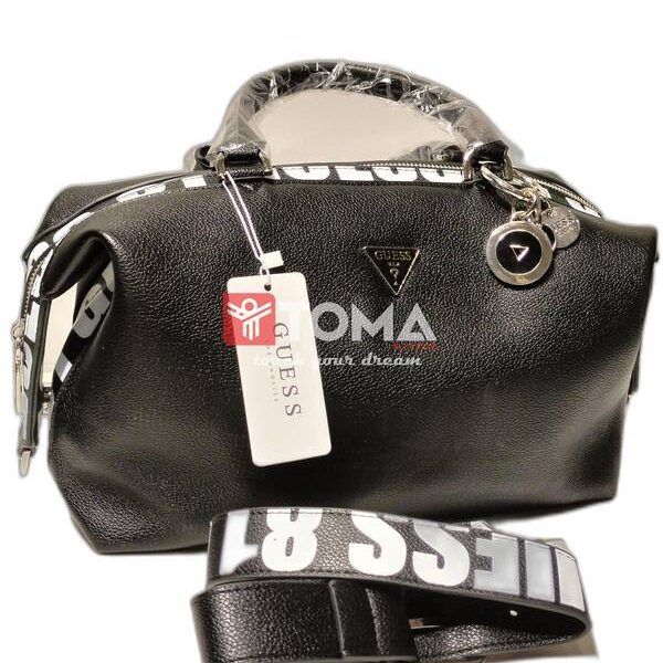 SHOULDER AND CROSS BAG WITH LEATHER STRAP