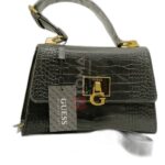 TOTE AND CROSS BAG WITH LEATHER STRAP