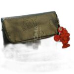 SHOULDER AND CROSS BAG WITH TWP STRAPS LEATHER AND METAL