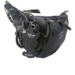 SHOULDER AND CROSS BAG WITH TWP STRAPS LEATHER AND METAL - Image 6