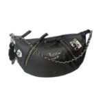SHOULDER AND CROSS BAG WITH TWP STRAPS LEATHER AND METAL - Image 3