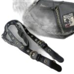 SHOULDER AND CROSS BAG WITH TWP STRAPS LEATHER AND METAL - Image 4