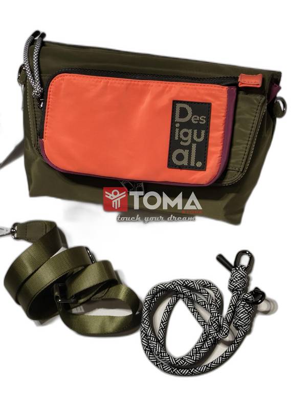 3689 CROSS BAG WITH LEATHER STRAP - Image 1