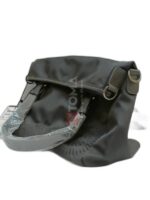 SHOULDER AND CROSS BAG WITH THREE STRAPS LEATHER AND FABRIC AND METAL - Image 2