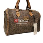 SHOULDER AND CROSS BAG WITH TWP STRAPS FABRIC AND METAL