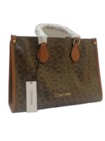 LADY AND CROSS BAG WITH LEATHER STRAP