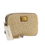 LADY AND CROSS BAG WITH LEATHER STRAP