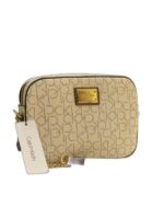 LADY AND CROSS BAG WITH LEATHER STRAP