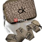 CROSSBODY BAG WITH MIXED STRAP LEATHER AND METAL