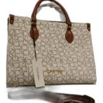 SHOULDER AND CROSS BAG WITH METAL STRAP